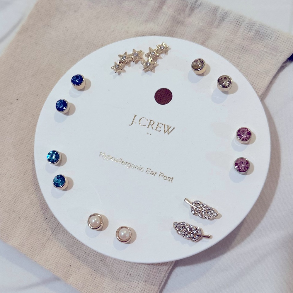 J Crew Women’s/Girls fashion earrings hypoallergenic posts